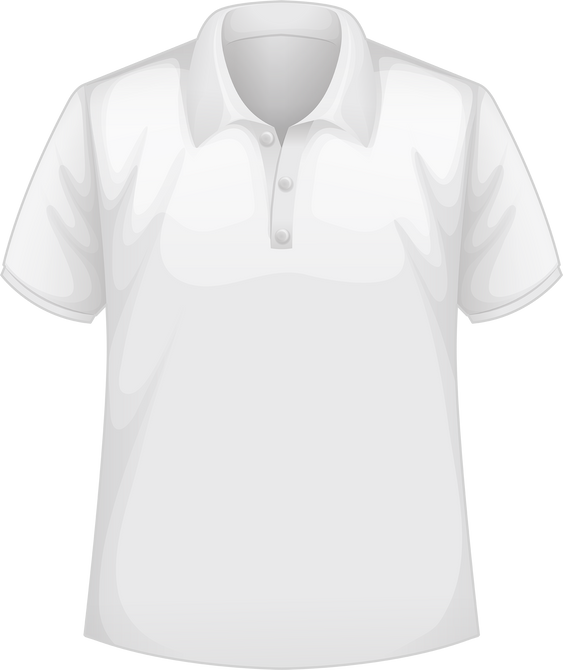 White Polo Short Illustration